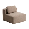 Hnědé křeslo Kave Home Blok 90 cm