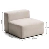 Hnědé křeslo Blok 100 cm