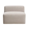 Hnědé křeslo Kave Home Blok 90 cm