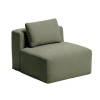 Zelené křeslo Kave Home Blok 90 cm