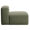 Zelené křeslo Kave Home Blok 90 cm
