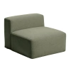 Zelené křeslo Kave Home Blok 90 cm