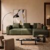 Zelená rohová pohovka Kave Home Blok 330 cm, levá -fv-interier-25