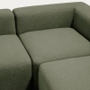 Zelená rohová pohovka Kave Home Blok 320 x 320 cm, levá/pravá -fv-interier-25