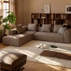 Hnědá rohová pohovka Kave Home Blok 320 cm, pravá -fv-interier-25
