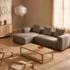 Hnědá rohová pohovka Kave Home Blok 300 cm, levá -fv-interier-25
