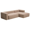 Hnědá rohová pohovka Kave Home Blok 300 cm, pravá