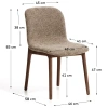 Hnědá jídelní židle Kave Home Elnor