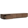 Hnědý TV stolek Kave Home Helvine 200 x 40 cm