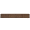 Hnědý TV stolek Kave Home Helvine 200 x 40 cm