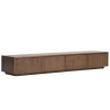 Hnědý TV stolek Kave Home Helvine 200 x 40 cm