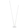 Bílá kovová stojací LED lampa Nova Luce Intec 184 cm