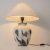 Béžovošedá keramická stolní lampa Nova Luce Lupe -fv-interier-25