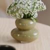Zelená skleněná váza BULB 11 cm -fv-interier-25