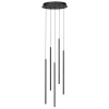 Černé kovové závěsné LED světlo Nova Luce Stilvi 36 cm