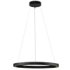 Černé kovové závěsné LED světlo Nova Luce Deos 65 cm