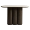 Béžový mramorový toaletní stolek Unique Furniture Piazze 120 x 38 cm