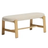 Béžová lavice Kave Home Granite 120 cm