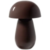 Hnědá kovová stolní lampa Lumor