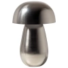 Stříbrná kovová stolní lampa Lumor