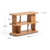 Dubový regál Kave Home Aduma 65 x 100 cm