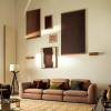 Hnědý abstraktní obraz Kave Home Breon 110 x 190 cm -fv-interier-25
