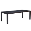 Černý dřevěný rozkládací jídelní stůl Kave Home Erisia 180/230 x 100 cm