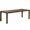 Hnědý dřevěný rozkládací jídelní stůl Kave Home Erisia 180/230 x 90 cm