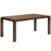 Hnědý dřevěný rozkládací jídelní stůl Kave Home Erisia 200/280 x 100 cm