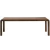 Hnědý dřevěný rozkládací jídelní stůl Kave Home Erisia 200/280 x 100 cm