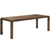 Hnědý dřevěný rozkládací jídelní stůl Kave Home Erisia 200/280 x 100 cm