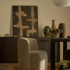 Béžovo-zelený abstraktní obraz Kave Home Emeri 100 x 80 cm -fv-interier-25