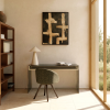 Béžovo-zelený abstraktní obraz Kave Home Emeri 100 x 80 cm -fv-interier-25
