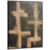 Béžovo-zelený abstraktní obraz Kave Home Emeri 100 x 80 cm