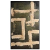 Béžovo-zelený abstraktní obraz Kave Home Emeri 200 x 120 cm