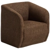 Hnědé čalouněné křeslo Kave Home Milare 72 cm
