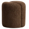 Hnědý puf Kave Home Nedilo Ø45 cm