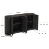 Hnědá dubová komoda Kave Home Nemore 200 x 45 cm