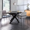 Černý skleněný rozkládací jídelní stůl Kave Home Vashti 120/160 x 120 cm -fv-interier-25