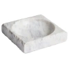 Bílý mramorový dekorativní tácek Kave Home Vemi 20 x 20 cm