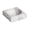 Bílý mramorový dekorativní tácek Kave Home Vemi 15 x 15 cm