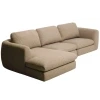 Hnědá čalouněná rohová pohovka Kave Home Vera 322 cm, levá