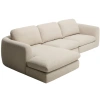 Béžová čalouněná rohová pohovka Kave Home Vera 322 cm, levá