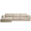 Béžová čalouněná rohová pohovka Kave Home Vera 322 cm, levá