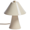 Béžová stolní lampa Kave Home Ceren 21 cm
