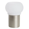 Stříbrná kovová stolní lampa Kave Home Leruna 27 cm