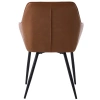 Hnědá koženková jídelní židle Unique Furniture Nolan