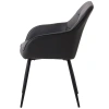 Tmavě šedá koženková jídelní židle Unique Furniture Nolan