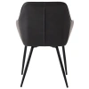 Tmavě šedá koženková jídelní židle Unique Furniture Nolan