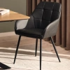 Tmavě šedá koženková jídelní židle Unique Furniture Nolan -fv-interier-25